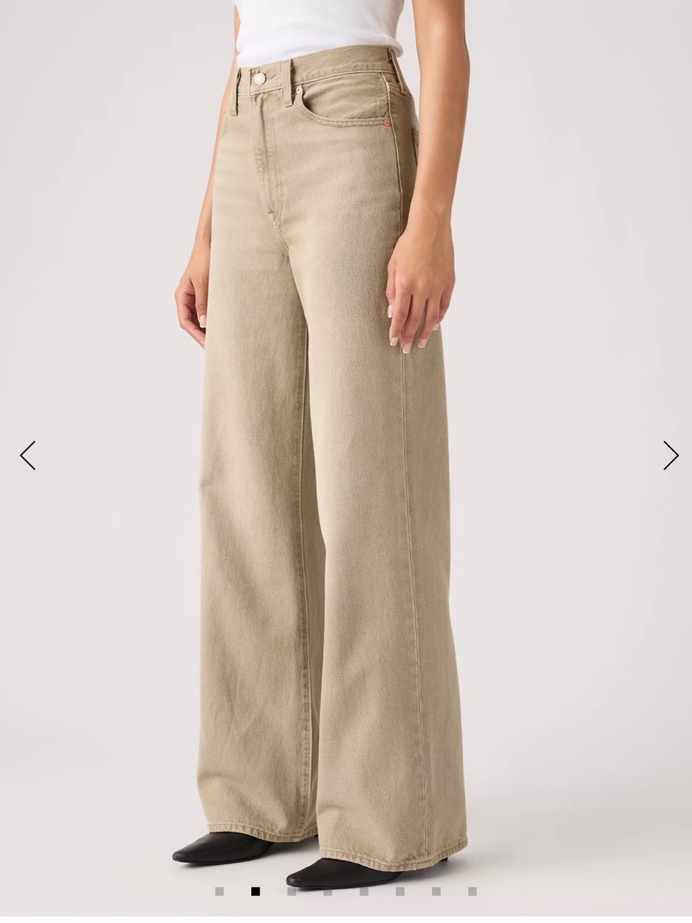 Women’s Levi's Ribcage Wide Leg  jeans in color Chipped Winter Twig